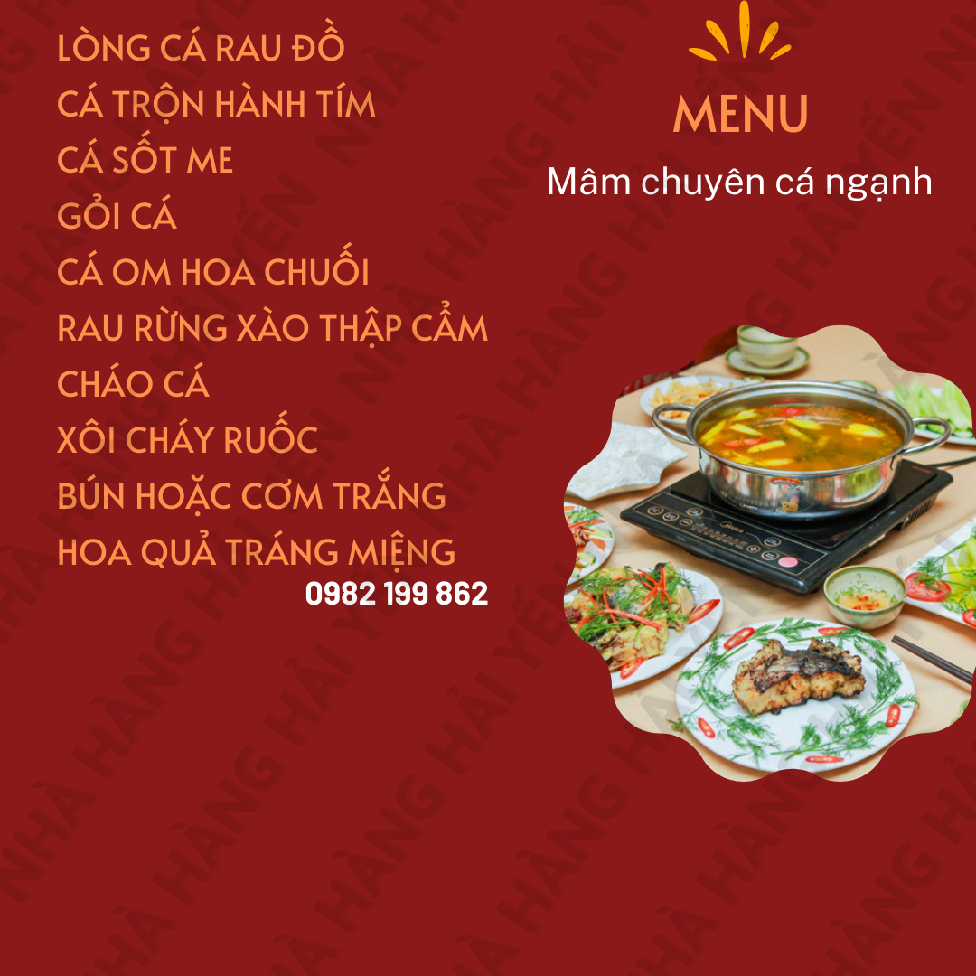 Mâm cá Ngạnh(10 món) 1400k