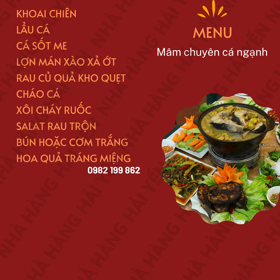 Mâm cá ngạnh(11 món) 1600k