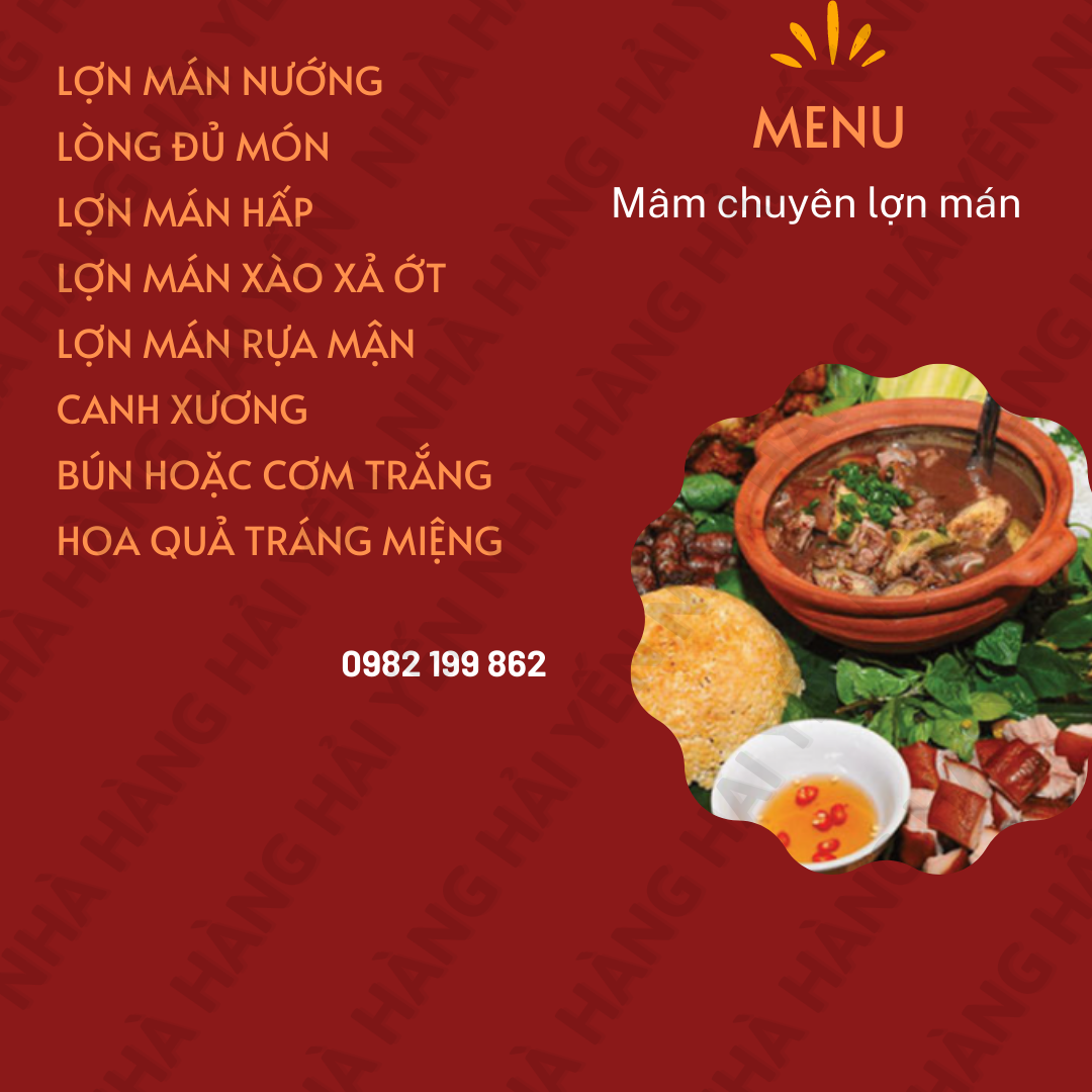 Mâm lợn mẹt ( 9 món) 790k