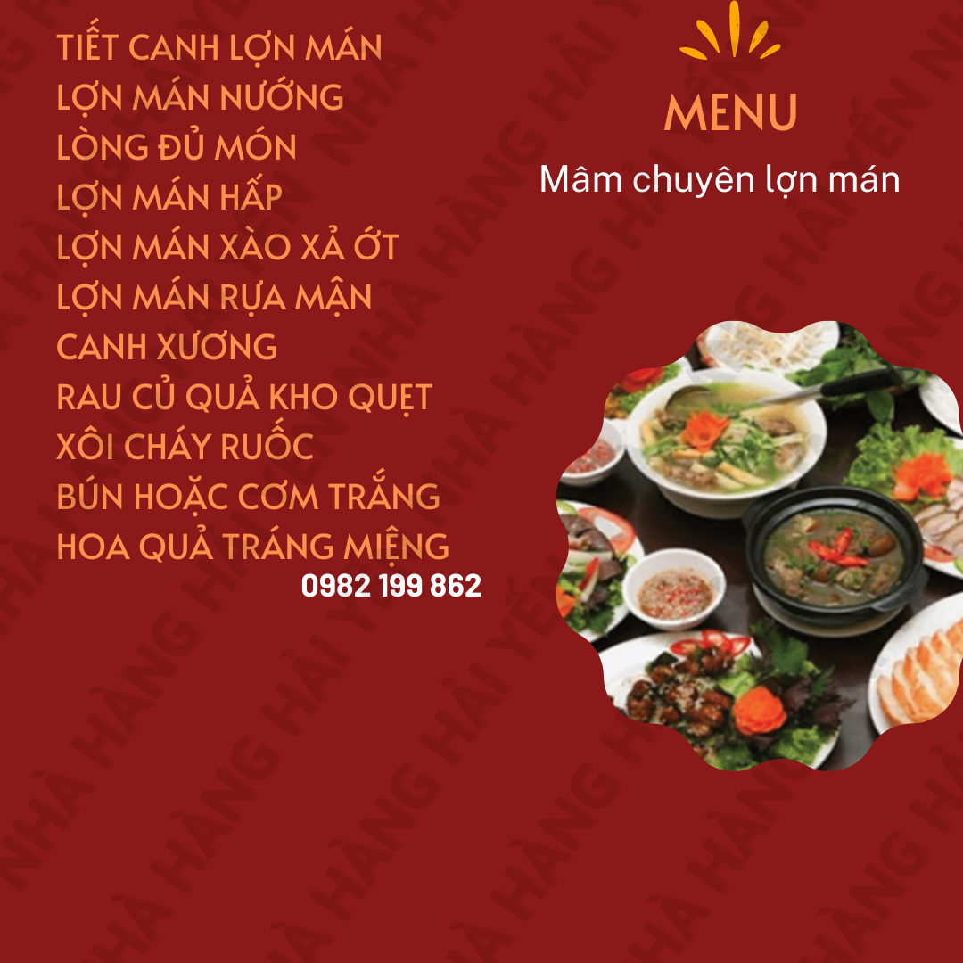 Mâm lợn mán,gà ( 11món) 890k